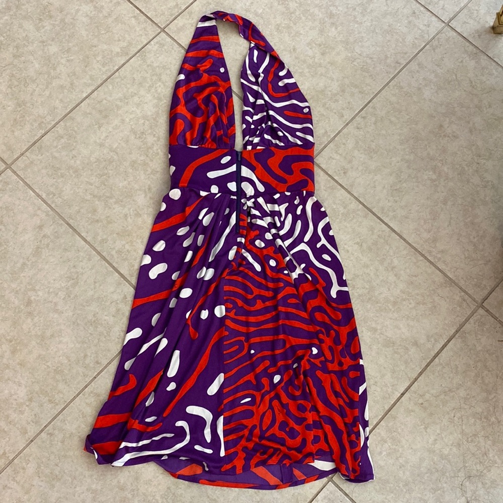 Issa London Retro Halter dress top zipper